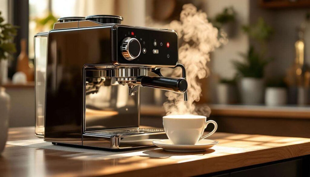 Schweizer Kaffeevollautomat macht süßen Aroma-Milchschaum