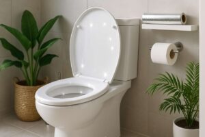 Simpel: Der Alufolien-Trick, der Ihre Toilette täglich strahlend sauber hält