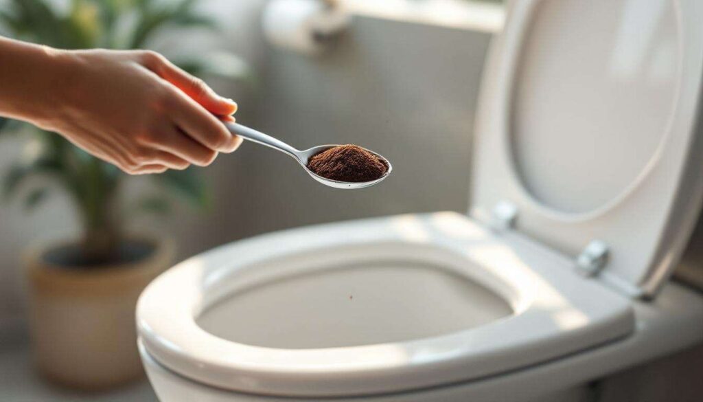 Schon ein Löffel genügt: Warum immer mehr Menschen Kaffeesatz in die Toilette geben