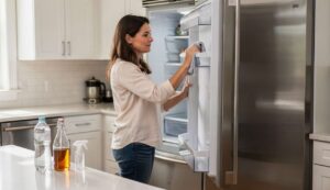 Den Kühlschrank mit einem Tuch mit Wasser und Essig abwischen: Warum sollte man das tun und wie oft wird es empfohlen?